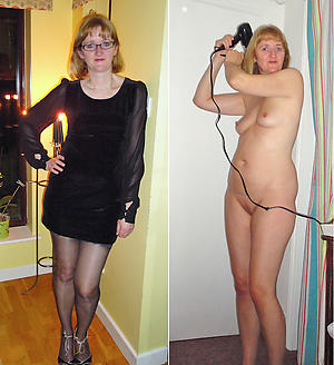 free pics of ladies dressed and undressed