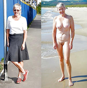 hot granny dressed undressed stripping