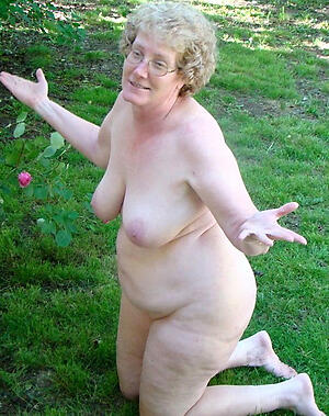 nasty despondent venerable nude granny