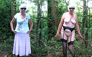 unorthodox pics of denude grannies outdoors