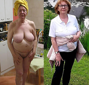 dressed and undressed old women private pics