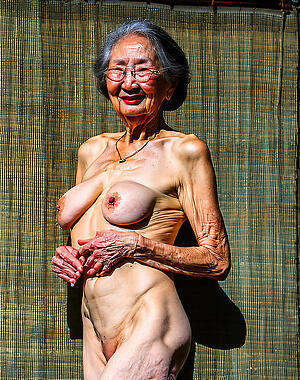 hot asian grannies dote on posing nude