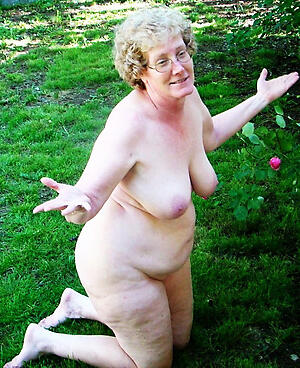 horny alfresco grannies stance off