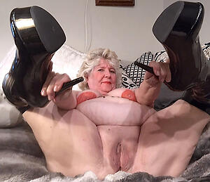 grannys in high heels poses denude