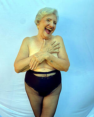 granny nearby pantyhose poses go-go