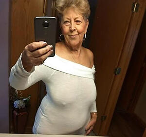 pic alongside horny granny took selfshot