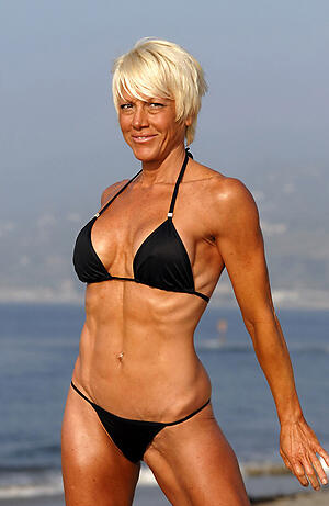 pic with hot grannies on touching bikini