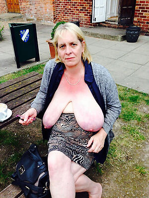 low-spirited saggy aged grannies homemade picture