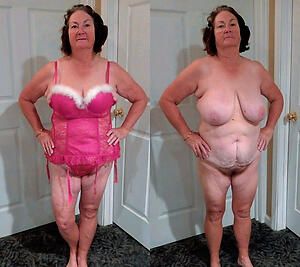 sexy dressed up at hand exposed granny homemade picture