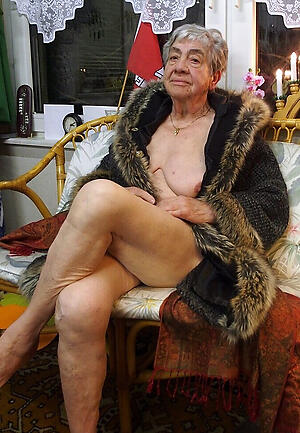 70 year old granny poses essential